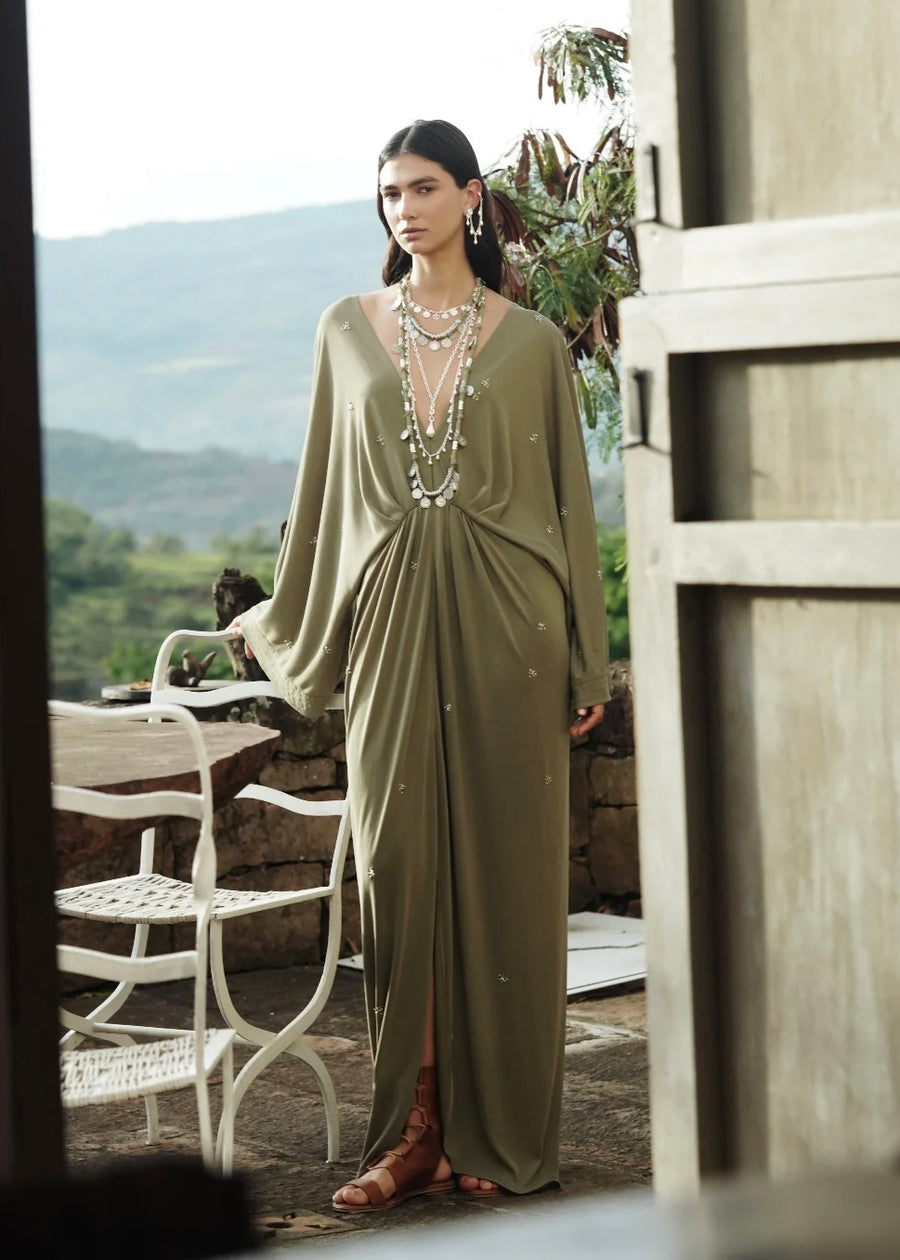 Vestido Espejismo bordado