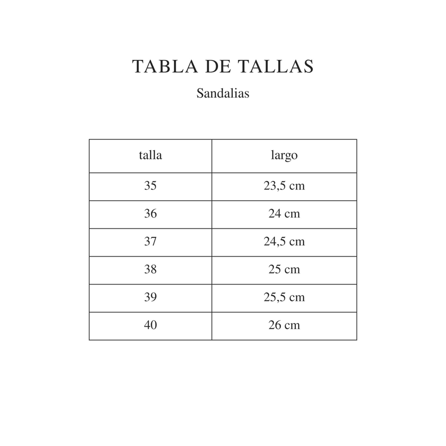 Sandalia Lazos de Origen