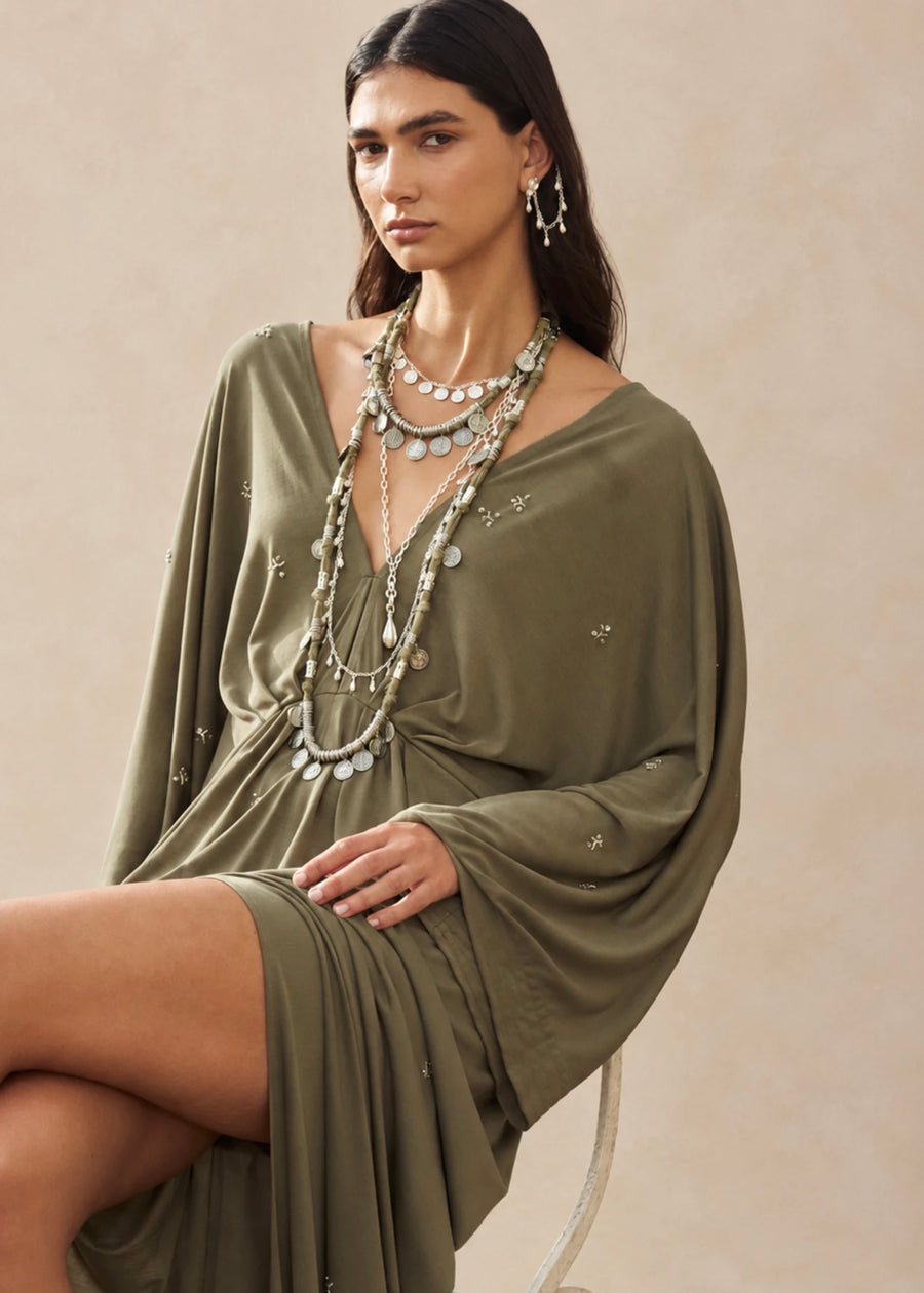 Vestido Espejismo bordado